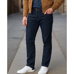 Six Lincoln New York MENs Slim Fit Jeans Size 32 Dark Wash Denim Casual Pants